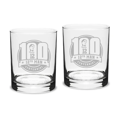 Texas A&M Aggies 14oz. 2-Piece Classic Double Old-Fashioned Glass Set