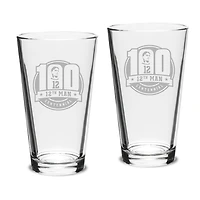 Texas A&M Aggies 12th Man Centennial 2-Piece 16oz. Classic Pub Glass Set
