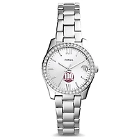 Women's Fossil Silver Texas A&M Aggies 12th Man Centennial Scarlette Mini Three-Hand Date Watch