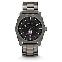 Fossil Texas A&M Aggies 12th Man Centennial Machine Smoke Stainless Steel Watch