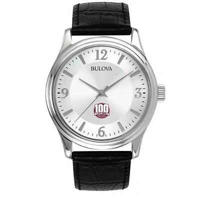 Silver Texas A&M Aggies 12th Man Centennial Leather Watch