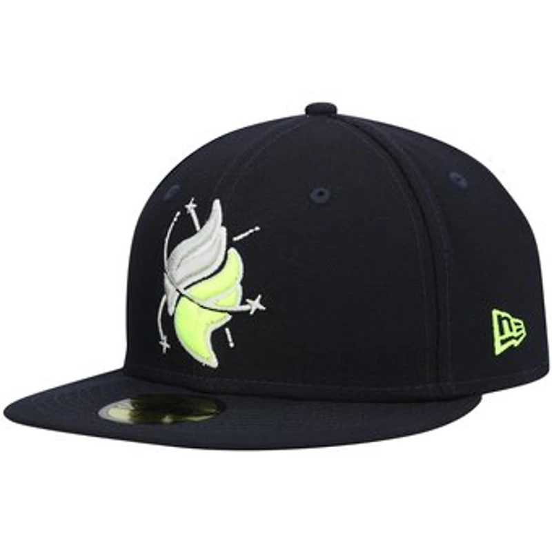 Men's New Era Navy Columbia Fireflies Authentic Collection Team Alternate 59FIFTY Fitted Hat
