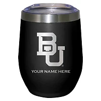 Black Baylor Bears 12oz. Personalized Etched Stemless Tumbler