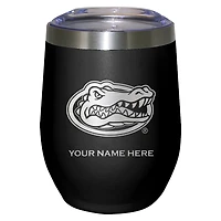 Black Florida Gators 12oz. Personalized Etched Stemless Tumbler