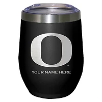 Black Oregon Ducks 12oz. Personalized Etched Stemless Tumbler