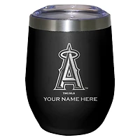 Black Los Angeles Angels 12oz. Personalized Etched Stemless Tumbler
