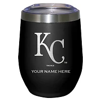 Black Kansas City Royals 12oz. Personalized Etched Stemless Tumbler