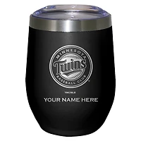 Black Minnesota Twins 12oz. Personalized Etched Stemless Tumbler