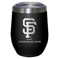 Black San Francisco Giants 12oz. Personalized Etched Stemless Tumbler
