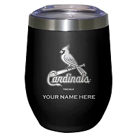 Black St. Louis Cardinals 12oz. Personalized Etched Stemless Tumbler