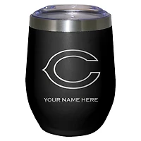 Black Chicago Bears 12oz. Personalized Etched Stemless Tumbler
