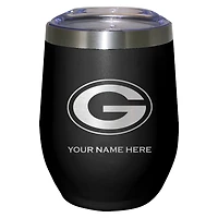 Black Green Bay Packers 12oz. Personalized Etched Stemless Tumbler