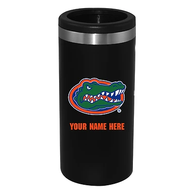 Black Florida Gators 12oz. Personalized Slim Can Holder