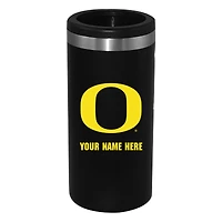 Black Oregon Ducks 12oz. Personalized Slim Can Holder