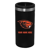 Black Oregon State Beavers 12oz. Personalized Slim Can Holder