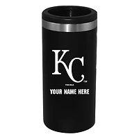Black Kansas City Royals 12oz. Personalized Slim Can Holder