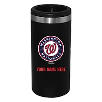 Black Washington Nationals 12oz. Personalized Slim Can Holder