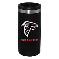 Black Atlanta Falcons 12oz. Personalized Slim Can Holder