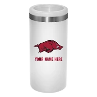 Arkansas Razorbacks 12oz. Personalized Slim Can Holder