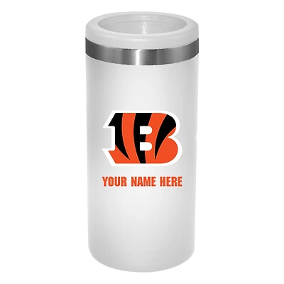 Cincinnati Bengals 12oz. Personalized Slim Can Holder
