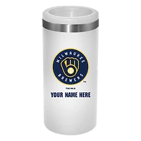 Milwaukee Brewers 12oz. Personalized Slim Can Holder