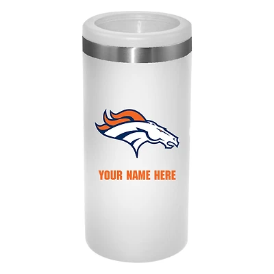 Denver Broncos 12oz. Personalized Slim Can Holder