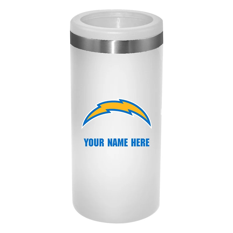 Los Angeles Chargers 12oz. Personalized Slim Can Holder