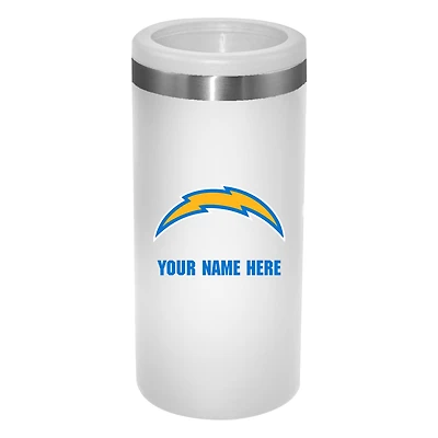 Los Angeles Chargers 12oz. Personalized Slim Can Holder