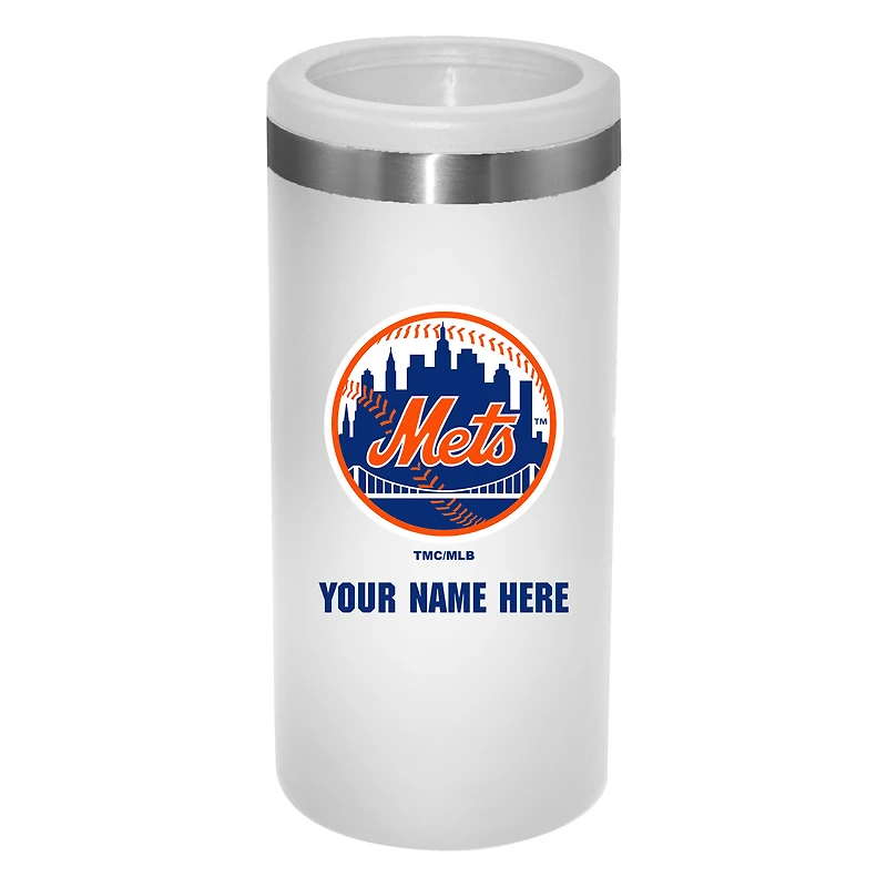 New York Mets 12oz. Personalized Slim Can Holder