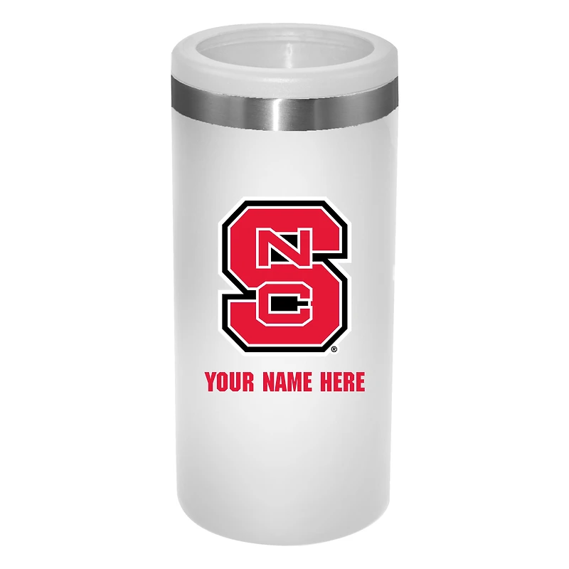 NC State Wolfpack 12oz. Personalized Slim Can Holder