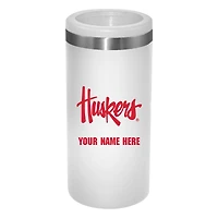 Nebraska Huskers 12oz. Personalized Slim Can Holder