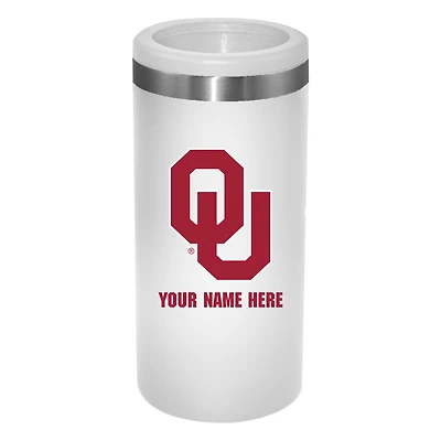 Oklahoma Sooners 12oz. Personalized Slim Can Holder