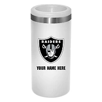 Las Vegas Raiders 12oz. Personalized Slim Can Holder