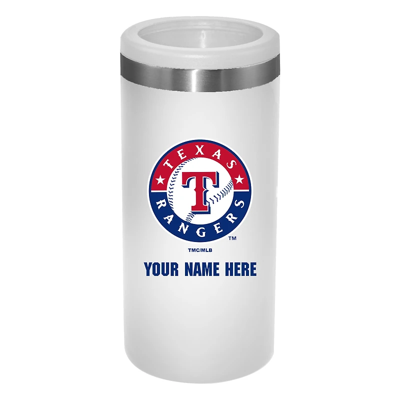 Texas Rangers 12oz. Personalized Slim Can Holder