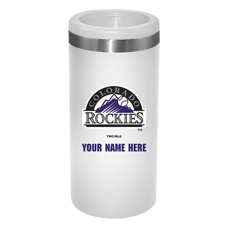 Colorado Rockies 12oz. Personalized Slim Can Holder