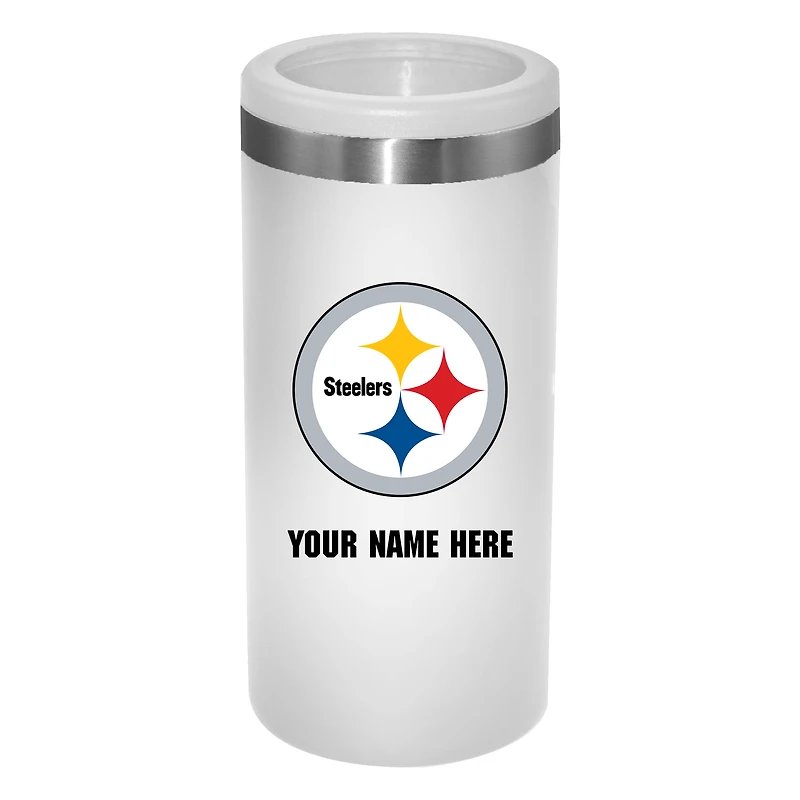 Pittsburgh Steelers 12oz. Personalized Slim Can Holder