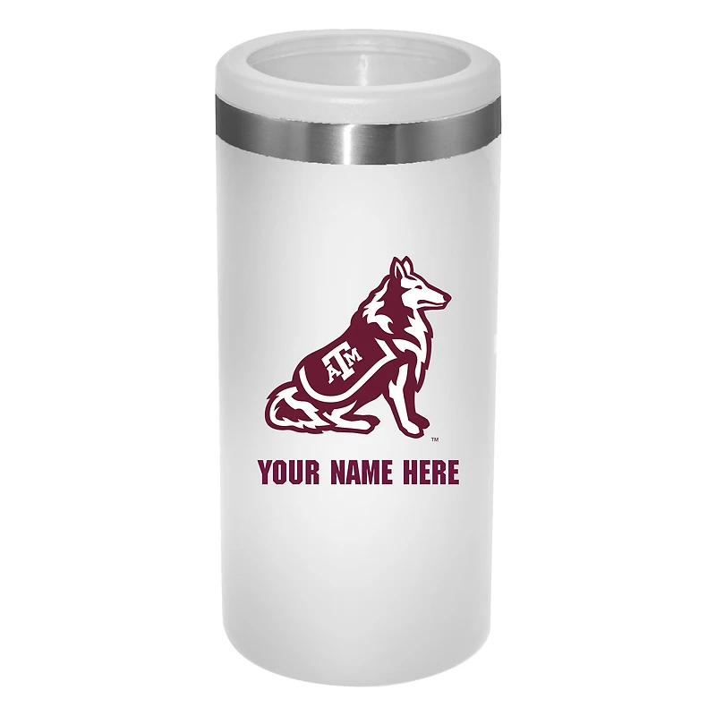 Texas A&M Aggies 12oz. Personalized Slim Can Holder
