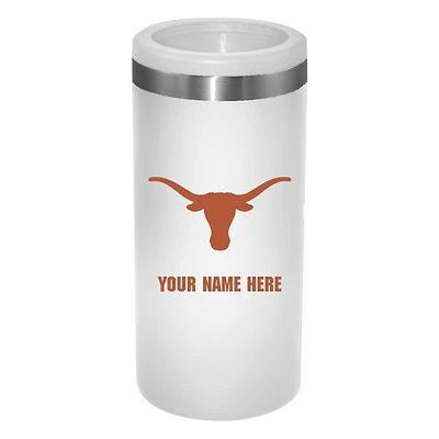 Texas Longhorns 12oz. Personalized Slim Can Holder