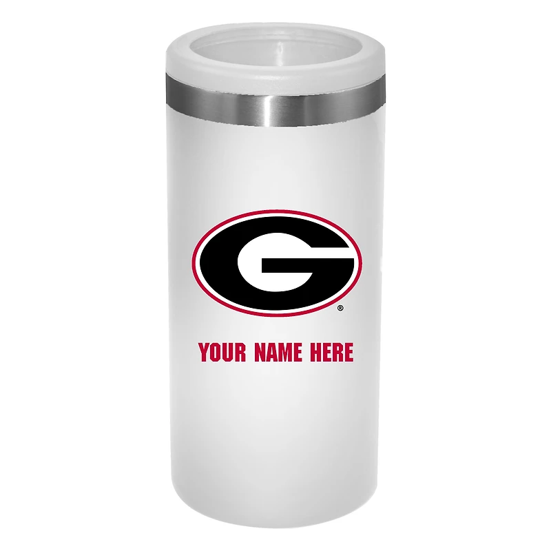 Georgia Bulldogs 12oz. Personalized Slim Can Holder