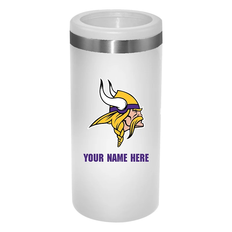 Minnesota Vikings 12oz. Personalized Slim Can Holder