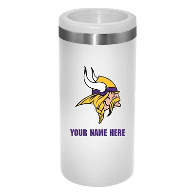 Minnesota Vikings 12oz. Personalized Slim Can Holder