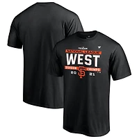 Men's Fanatics Black San Francisco Giants 2021 NL West Division Champions Locker Room T-Shirt