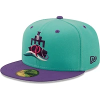 Men's New Era Turquoise/Purple Peoria en el Río Copa De La Diversion 59FIFTY Fitted Hat