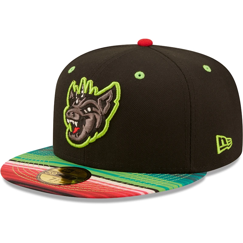 Men's New Era Black Chupacabras de Round Rock Copa De La Diversion 59FIFTY Fitted Hat