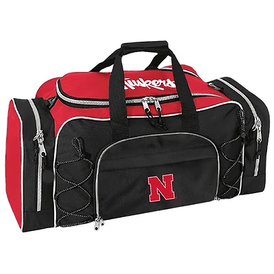 Scarlet Nebraska Huskers Action Duffel Bag