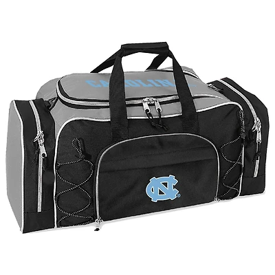 Gray North Carolina Tar Heels Action Duffel Bag