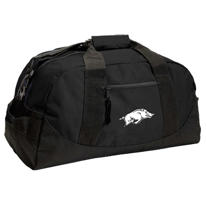 Black Arkansas Razorbacks Dome Duffel Bag