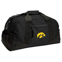 Black Iowa Hawkeyes Dome Duffel Bag