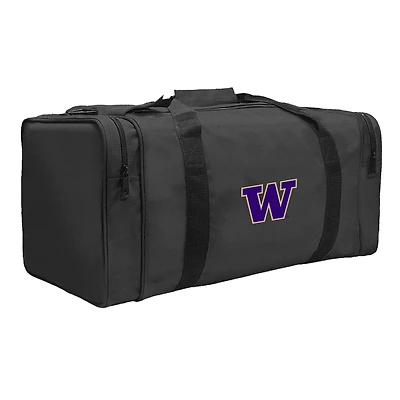 Black Washington Huskies Gear Pack Square Duffel Bag