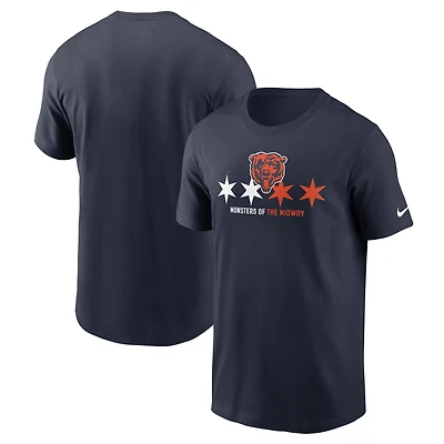 Men's Nike Navy Chicago Bears Essential Local Phrase T-Shirt